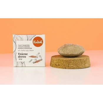 Kvitok Vzácne drevo tuhý šampón 25 g