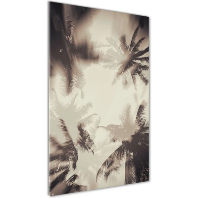 Vertikálny foto obraz sklo tvrdené Palmy 50x100 cm