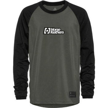 Horsefeathers Детски bike дрес Spike LS - chimera/black Horsefeathers | Siv | Момчешки | XL