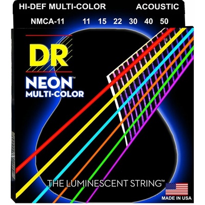 DR Strings Neon Multi-Color NMCA-11