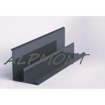 Lemování zdí r.š.333mm Hliník Al Lakovaný RAL 7016 antracit dl.2m