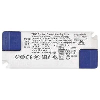 Triakově stmívatelný driver pro LED svítidla 700mA 28W