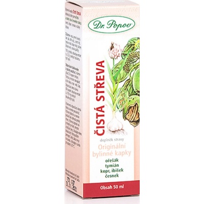 Dr. Popov Čisté črevá bylinné kvapky 50 ml