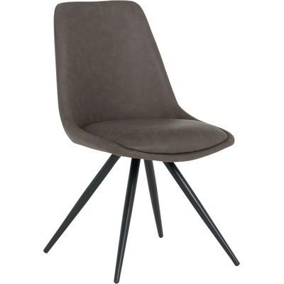 Carmen Трапезен стол Carmen CAMDEN, до 120kg, дамаска, праховобоядисана метална база, тъмнокафяв (bt-3532342)