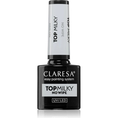Claresa UV/LED Top Milky No Wipe гел топ лак за нокти 5 гр