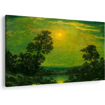 Obraz - Imitator of Ralph Albert Blakelock, Moonlight, reprodukcia, jednodielne 150x100 cm