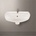 Inter Ceramic Мивка за баня ICC 4030, стенен монтаж, порцелан, бял, 42x31.5x16см (4030)