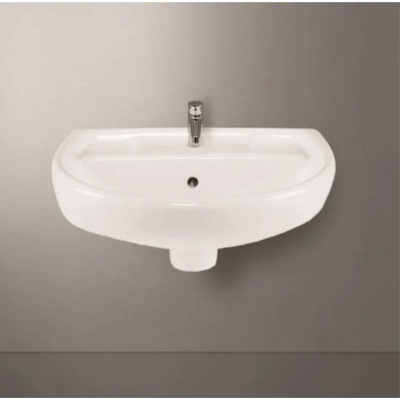 Inter Ceramic Мивка за баня ICC 4030, стенен монтаж, порцелан, бял, 42x31.5x16см (4030)