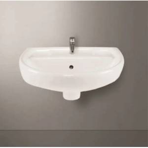 Inter Ceramic Мивка за баня ICC 4030, стенен монтаж, порцелан, бял, 42x31.5x16см (4030)