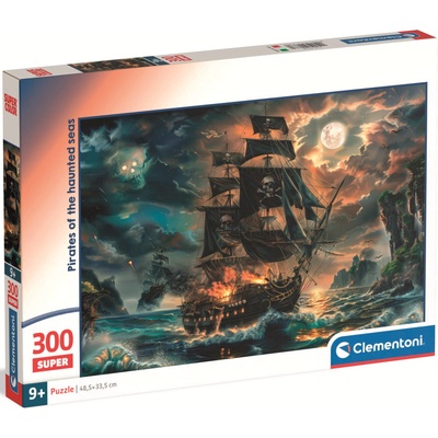 Clementoni Пъзел Clementoni от 300 части - Пирати от призрачните морета (21738)