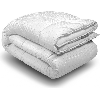 John Cotton Celoroční prošívaná přikrývka s povrchem z 3D mikrovlákna BUBBLES z dutého vlákna bílá 140x200 1100g
