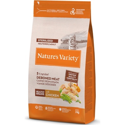 Natures Variety Healthy Grains Sterilized kuracie mäso 3 kg