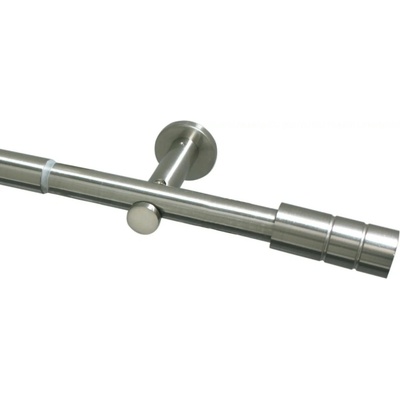 Gardinia Súprava garniží s valcom, imitácia ušľachtilej oceľe 190-360 cm