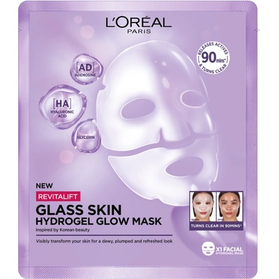 L'Oréal Revitalift Filler Glass Skin Hydrogel Glow Mask 25 g 1 pc