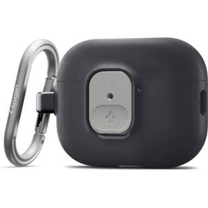 Spigen Хибриден удароустойчив кейс с карабинер за Apple AirPods Pro 3 - Spigen Nano Pop Hybrid Case (черен-прозрачен) (ACS10133)