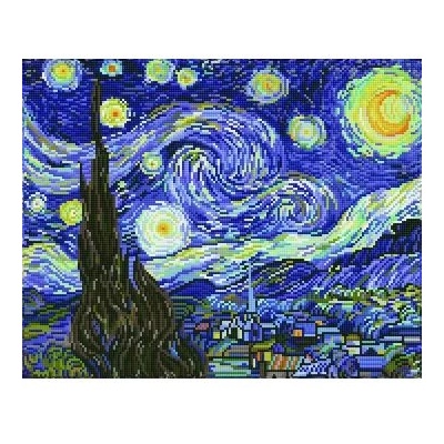 Diamond Dotz Diamond Dotz: Ван Гог, Звездна нощ - 51 x 40