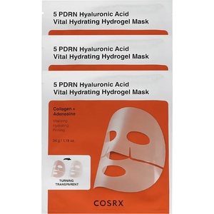 COSRX 5 PDRN Hyaluronic Acid Vital Hydrating Hydrogel Mask 3 x 34 g