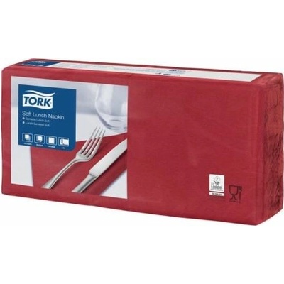 Tork Servítky 1/4 ohyb 3V 32,5x32,8 cm Advanced Soft Lunch bordová 150ks