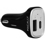 Macally Зарядно за кола с USB-A и USB-C изходи за зареждане на мобилни устройства - Macally 20W USB-C/USB-A Car Charger (CAR20UC)