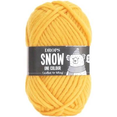 Příze DROPS Snow uni color 24 - žlutá