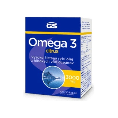 GS Omega 3 Citrus 150 kapsúl