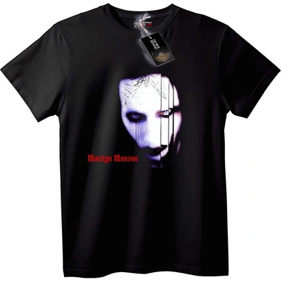 NOONEBRAND Тениска Музика на Marilyn Manson - M, White
