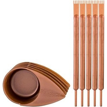 RefectoCil Application Sticks Mini dámská sada aplikační tyčinka 5 ks + malá kosmetická mistička 5 ks