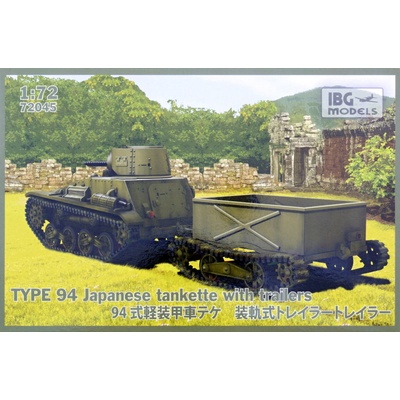IBG Models Type 94 Japanese Tankette with 2 trailers 1:72
