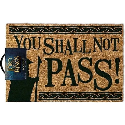 CurePink Lord Of The Rings Pán prstenů: You Shall Not Pass Neprojdeš 60 x 40 cm hnědá [GP85071] – Zboží Mobilmania