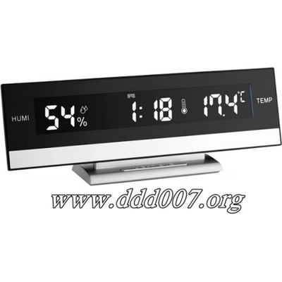 TFA Настолен цифров будилник с термометър и хидрометър