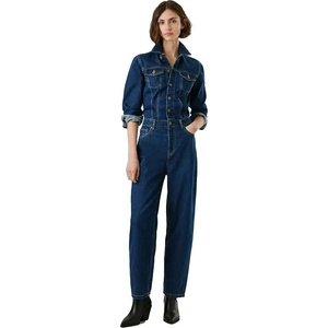 PEPE JEANS Гащеризон Pepe jeans Shyla Denim long sleeve jumpsuit - Blue (Denim)