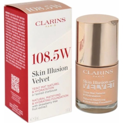 Clarins Skin Illusion Velvet Tekutý make-up s matným finišem s vyživujícím účinkem 108.5W 30 ml