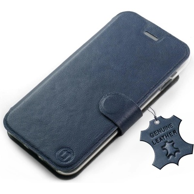 Mobiwear kožené flip OnePlus Nord 2 5G Modré L_NBS