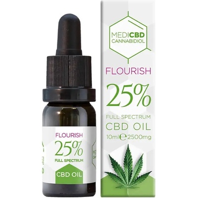 MediCBD CBD olej Flourish 25% CBD 2500 mg 10 ml