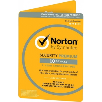 Symantec NORTON SECURITY PREMIUM 3.0 25GB 1 lic. 12 mes.
