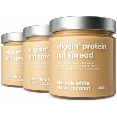 Vilgain Cheat Spread mandle s bielou čokoládou a kokosom 3 x 350 g