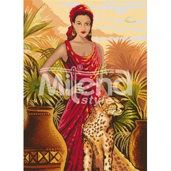 Milena Style Африкански ден - гоблен със схема конци Ariadna 1: 1