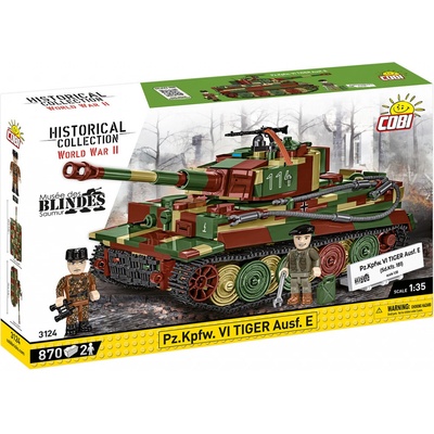 COBI 3124 II WW PzKpfw VI Tiger Ausf E, 2v1, 1:35, 862 k, 2 f – Zboží Dáma