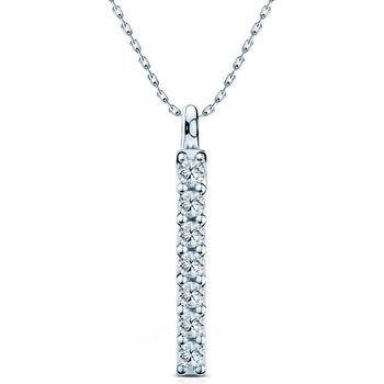 SAVICKI Колие Share Your Love: бяло злато, лабораторни диаманти