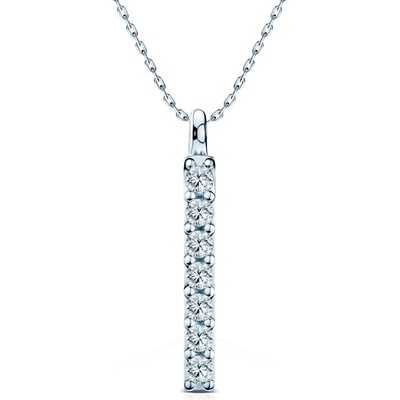 SAVICKI Колие Share Your Love: бяло злато, лабораторни диаманти