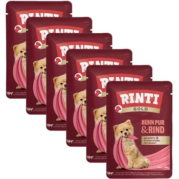 RINTI Капсула RINTI GOLD PUR пиле и говеждо 6 x 100 г