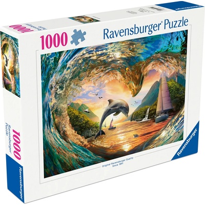 Ravensburger Пъзел Ravensburger от 1000 части - Залезни пръски (12001711)