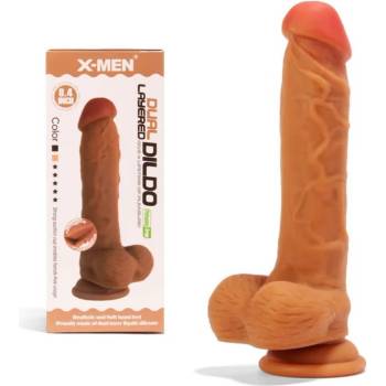 Image 1 of Пенис дилдо с двойна плътност, 21, 3см. - X-Men Dual Layered Dildo 3 (XMEN000051)