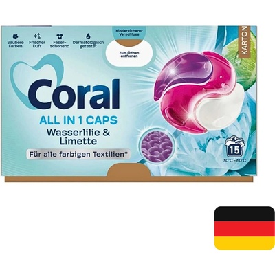 Coral gelové kapsle All in 1 Color Wasserlilie & Limette 15 PD