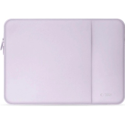 Tech-Protect Neopren Sleeve 16 - качествен неопренов калъф с цип за MacBook Pro 16, Pro 15 и преносими компютри до 16 инча (лилав)