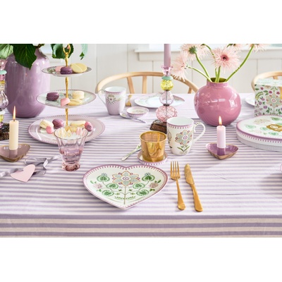 Pip Studio Lily&Lotus Sada porcelánových lžiček Lilac 4 ks