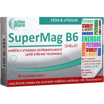 Astina SuperMag B6 chelát 30 kapslí