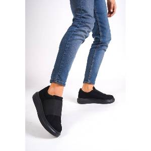 BOA Shoes Мъжки велурени ежедневни обувки kb-040 - Черни #407115 (407115_Черно)