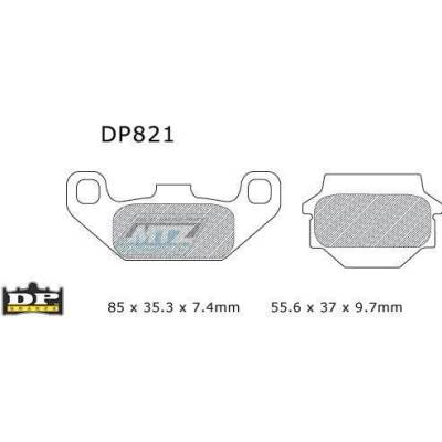Destičky brzdové DP Brakes DP821 - směs Premium OEM Sinter DP821