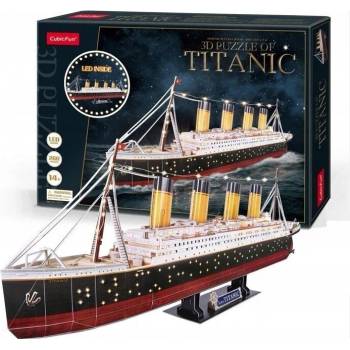 CubicFun 3D puzzle Svítící Titanic 266 ks